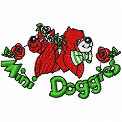 Dogs Embroidery Design 8 Dogs Embroidery Design 8